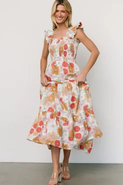 Fashion Baltic Born Adela Maxi Dress | Cream Multi Floral