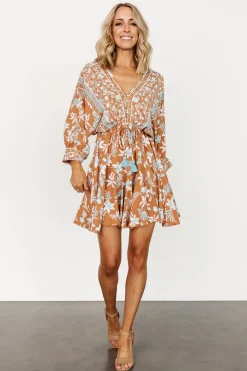 Best Baltic Born Adria Mini Dress | Camel + Blue