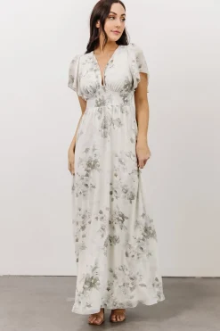 Online Baltic Born Alexandria Smocked Maxi Dress | Dusty Sage Floral