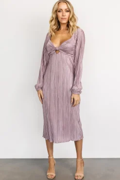 New Baltic Born Amani Pleated Midi Dress | Lilac