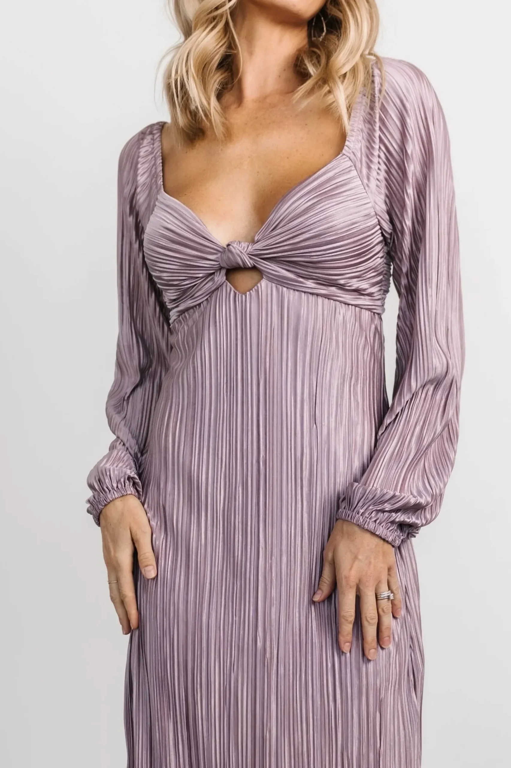 New Baltic Born Amani Pleated Midi Dress | Lilac