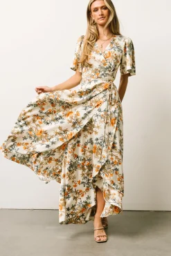 Best Baltic Born Amara Wrap Dress | Ivory Multi Floral