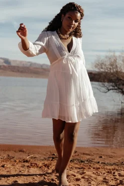 Online Baltic Born Amelia Boho Mini Dress | Off White