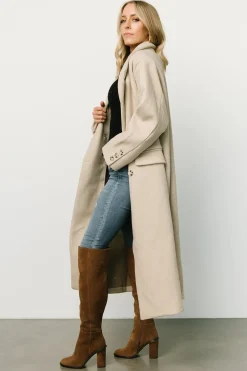 Clearance Baltic Born Anderson Double Breasted Coat | Natural