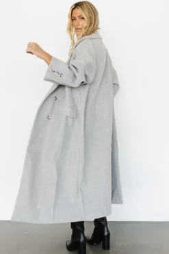 New Baltic Born Anderson Double Breasted Coat | Gray