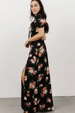 Fashion Baltic Born Angela Maxi Dress | Black Rose Floral