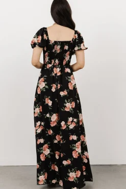 Fashion Baltic Born Angela Maxi Dress | Black Rose Floral
