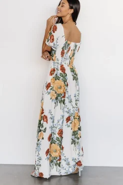 Discount Baltic Born Angela Maxi Dress | Off White Multi