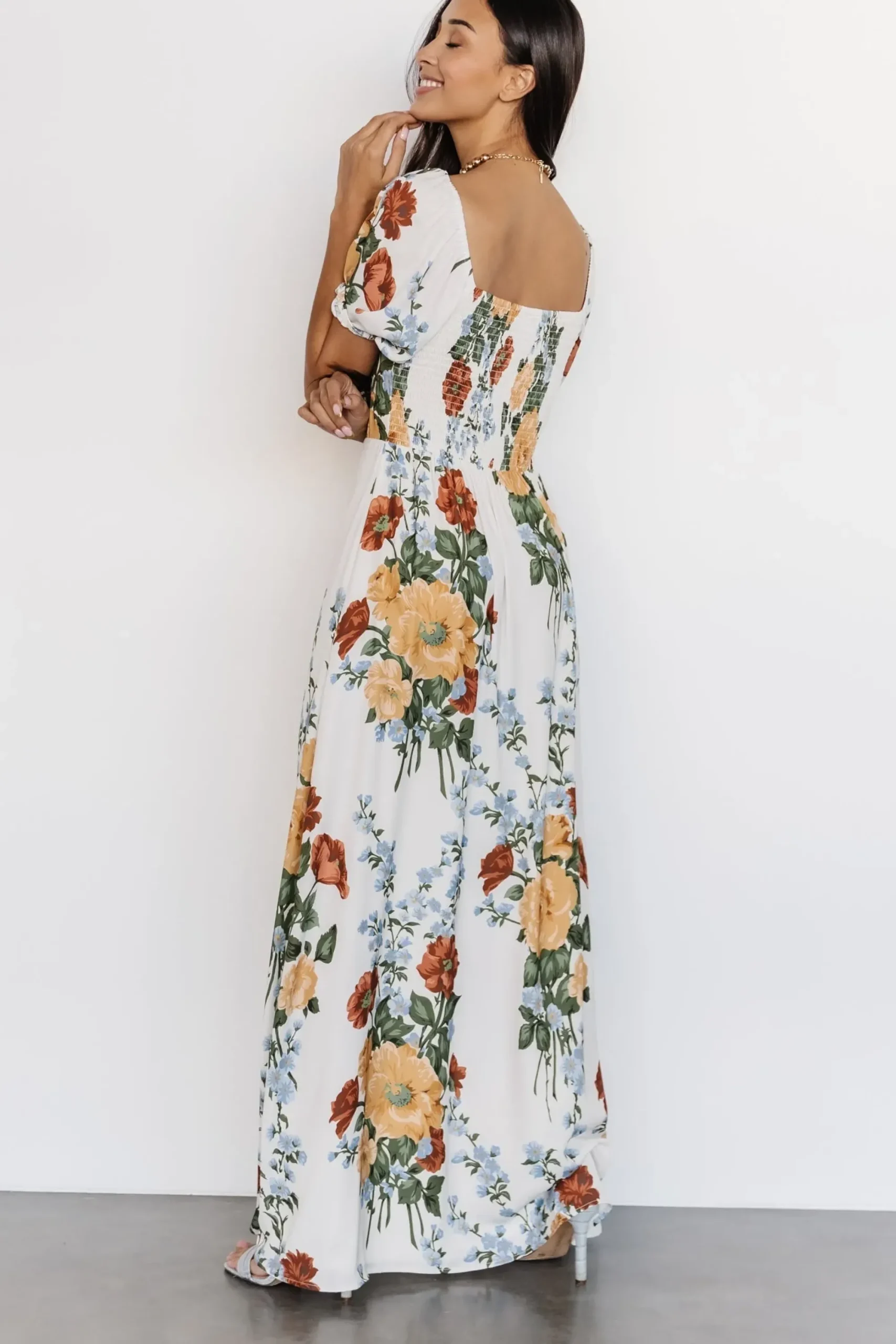 Discount Baltic Born Angela Maxi Dress | Off White Multi