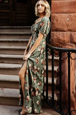 New Baltic Born Angela Maxi Dress | Olive Rose Floral