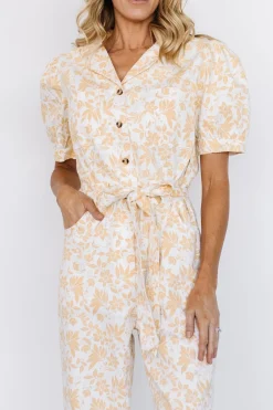 New Baltic Born Annalise Jumpsuit | White + Yellow