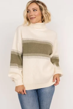 Fashion Baltic Born Antonov Turtle Neck Sweater | Sage + Cream