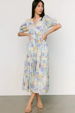 Clearance Baltic Born Anya Midi Dress | Blue Multi Floral