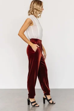 Fashion Baltic Born Archie Velvet Jogger Pants | Cinnamon
