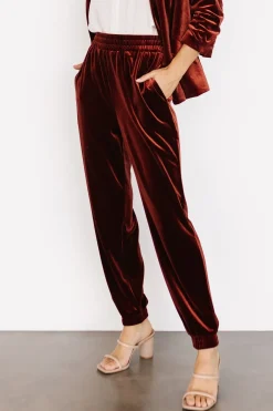 Fashion Baltic Born Archie Velvet Jogger Pants | Cinnamon