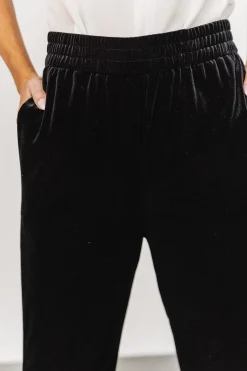 Online Baltic Born Archie Velvet Jogger Pants | Black
