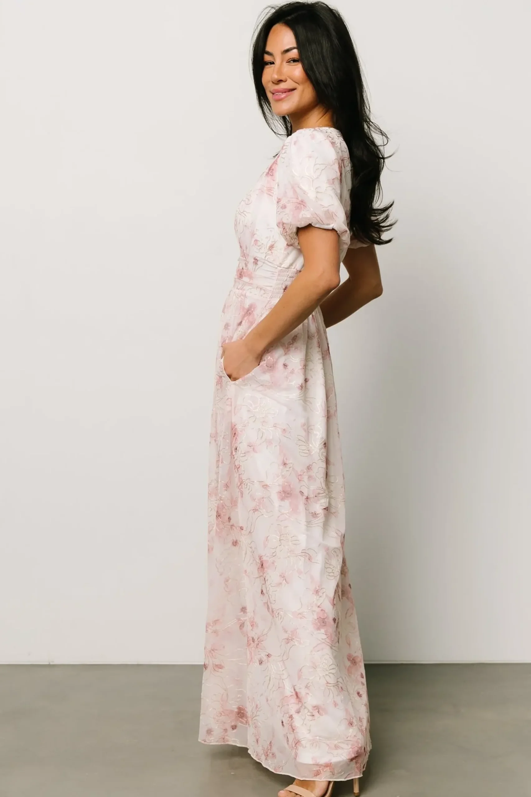 Fashion Baltic Born Ardley Maxi Dress | Mauve Floral