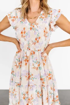 Sale Baltic Born Arla Smocked Maxi Dress | Cream Floral