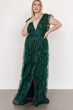 Outlet Baltic Born Arlene Shimmer Gown | Emerald