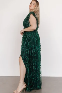 Outlet Baltic Born Arlene Shimmer Gown | Emerald