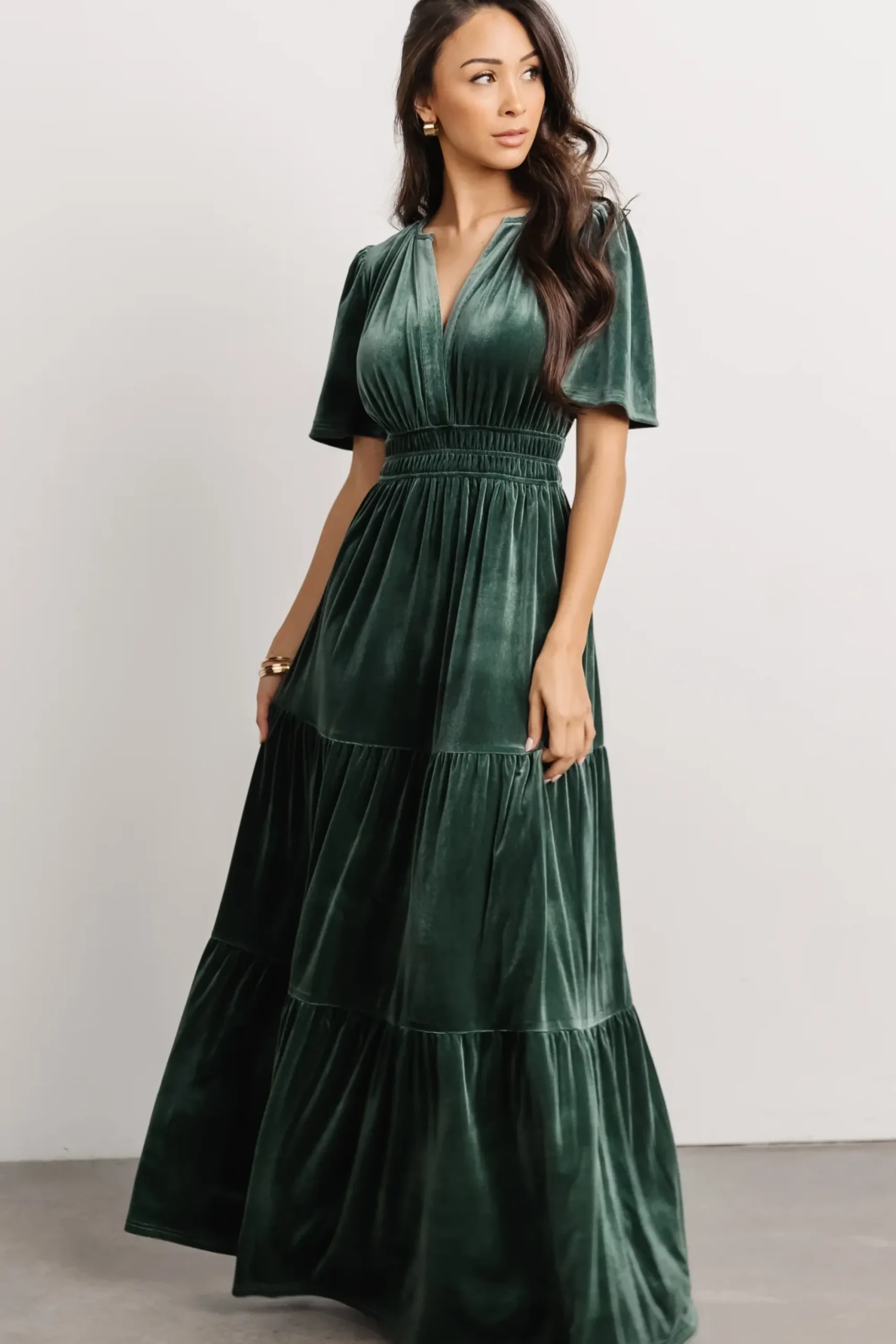 Sale Baltic Born Artemis Velvet Maxi Dress | Deep Lagoon