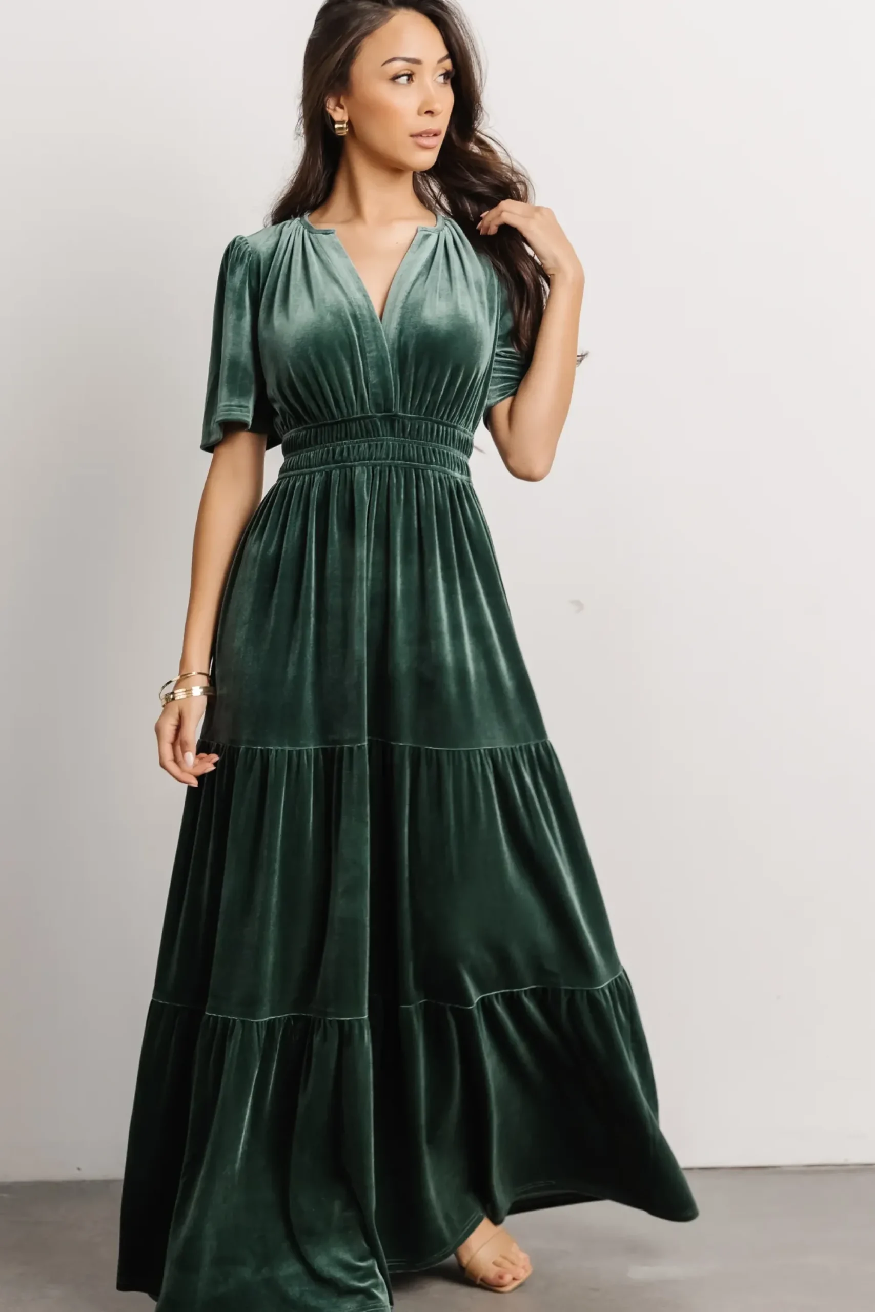Sale Baltic Born Artemis Velvet Maxi Dress | Deep Lagoon