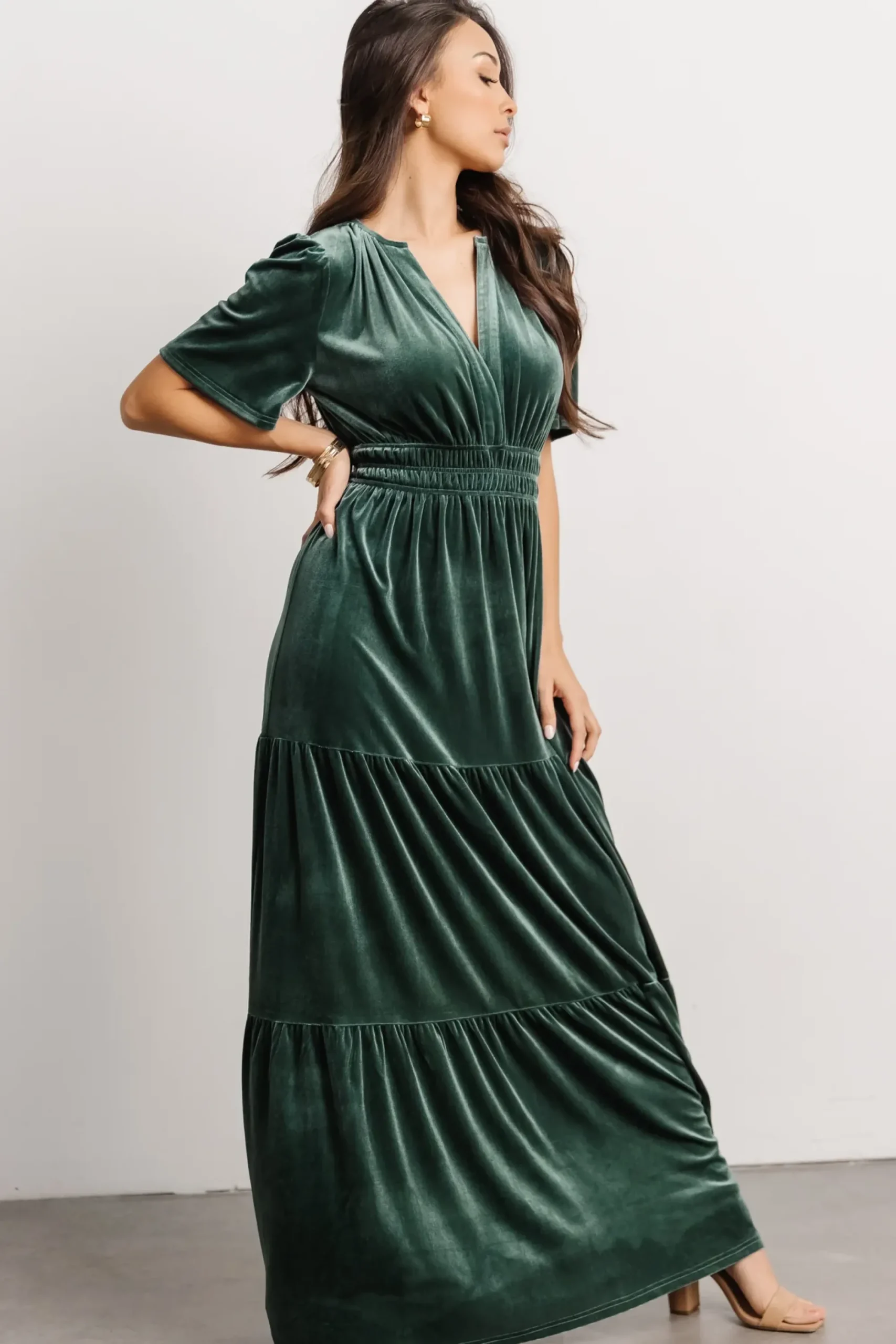 Sale Baltic Born Artemis Velvet Maxi Dress | Deep Lagoon