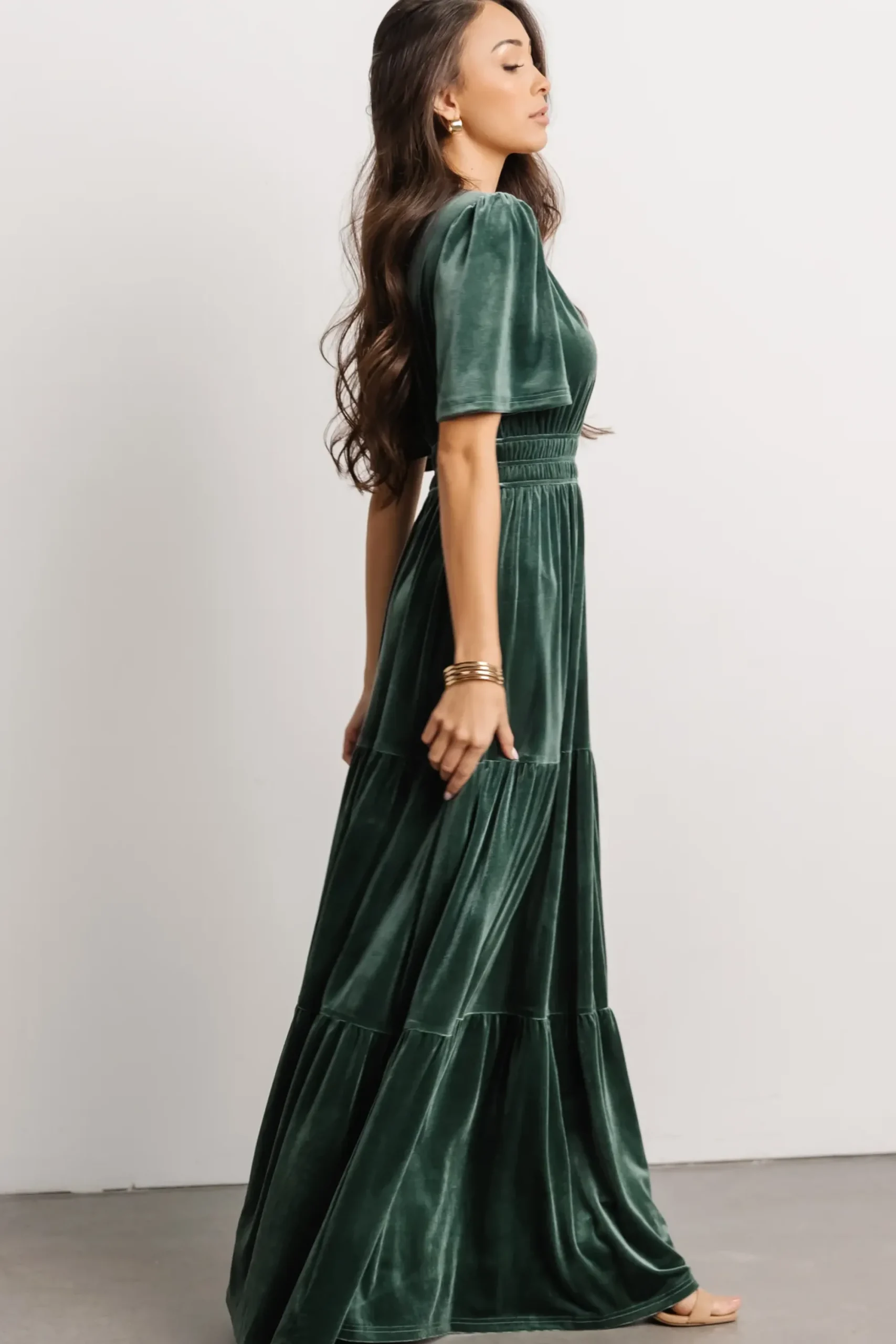 Sale Baltic Born Artemis Velvet Maxi Dress | Deep Lagoon