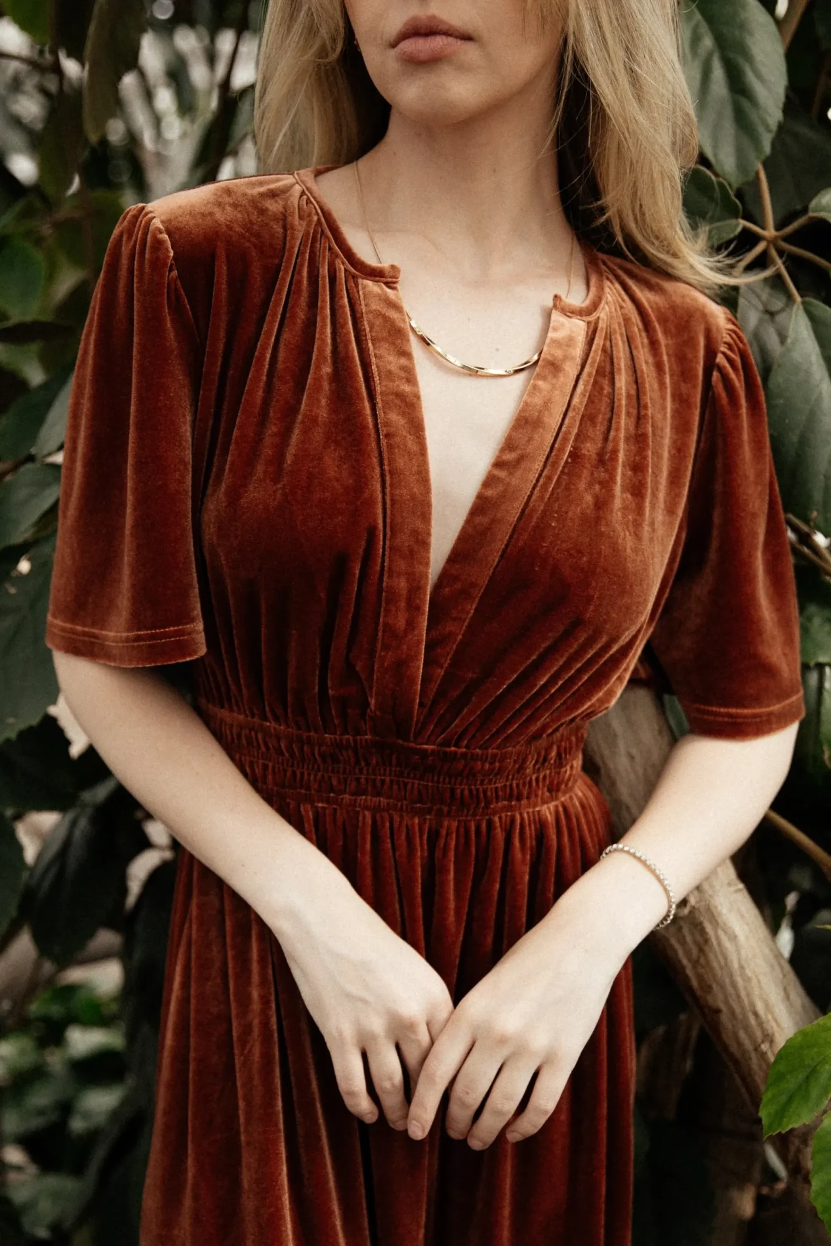 Online Baltic Born Artemis Velvet Maxi Dress | Dark Spice