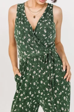Hot Baltic Born Ashlyn Jumpsuit | Green Floral