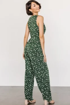 Hot Baltic Born Ashlyn Jumpsuit | Green Floral