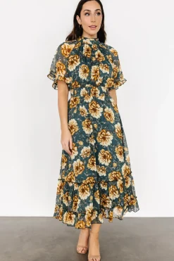 Best Baltic Born Ashton Maxi Dress | Topaz + Gold Floral
