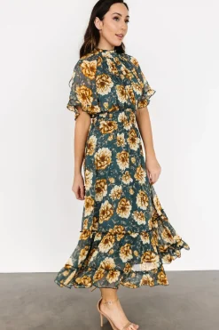 Best Baltic Born Ashton Maxi Dress | Topaz + Gold Floral