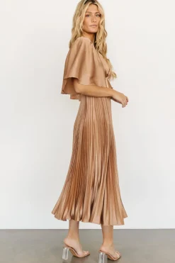 Sale Baltic Born Aubree Pleated Dress | Champagne