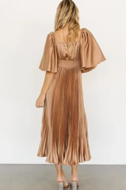 Sale Baltic Born Aubree Pleated Dress | Champagne