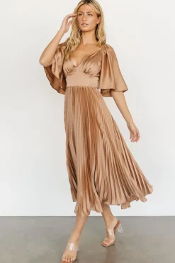 Sale Baltic Born Aubree Pleated Dress | Champagne