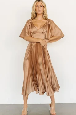 Sale Baltic Born Aubree Pleated Dress | Champagne