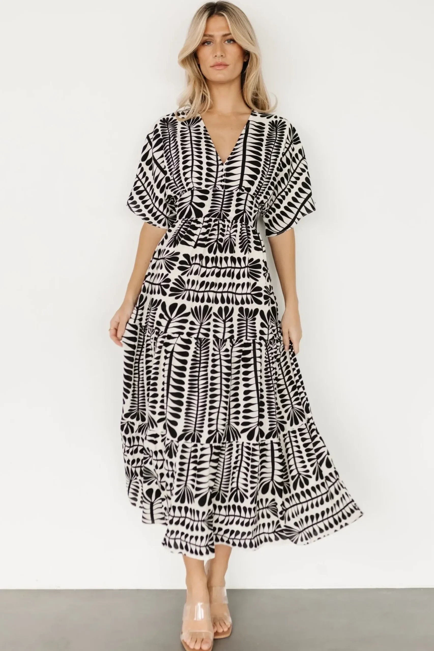 Online Baltic Born Austin Kimono Dress | Black Print