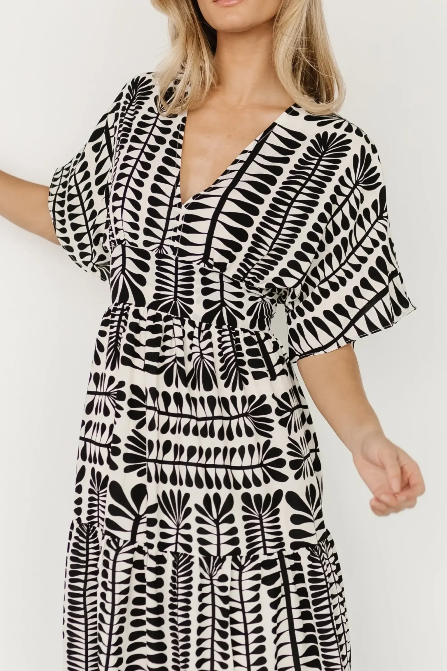Online Baltic Born Austin Kimono Dress | Black Print