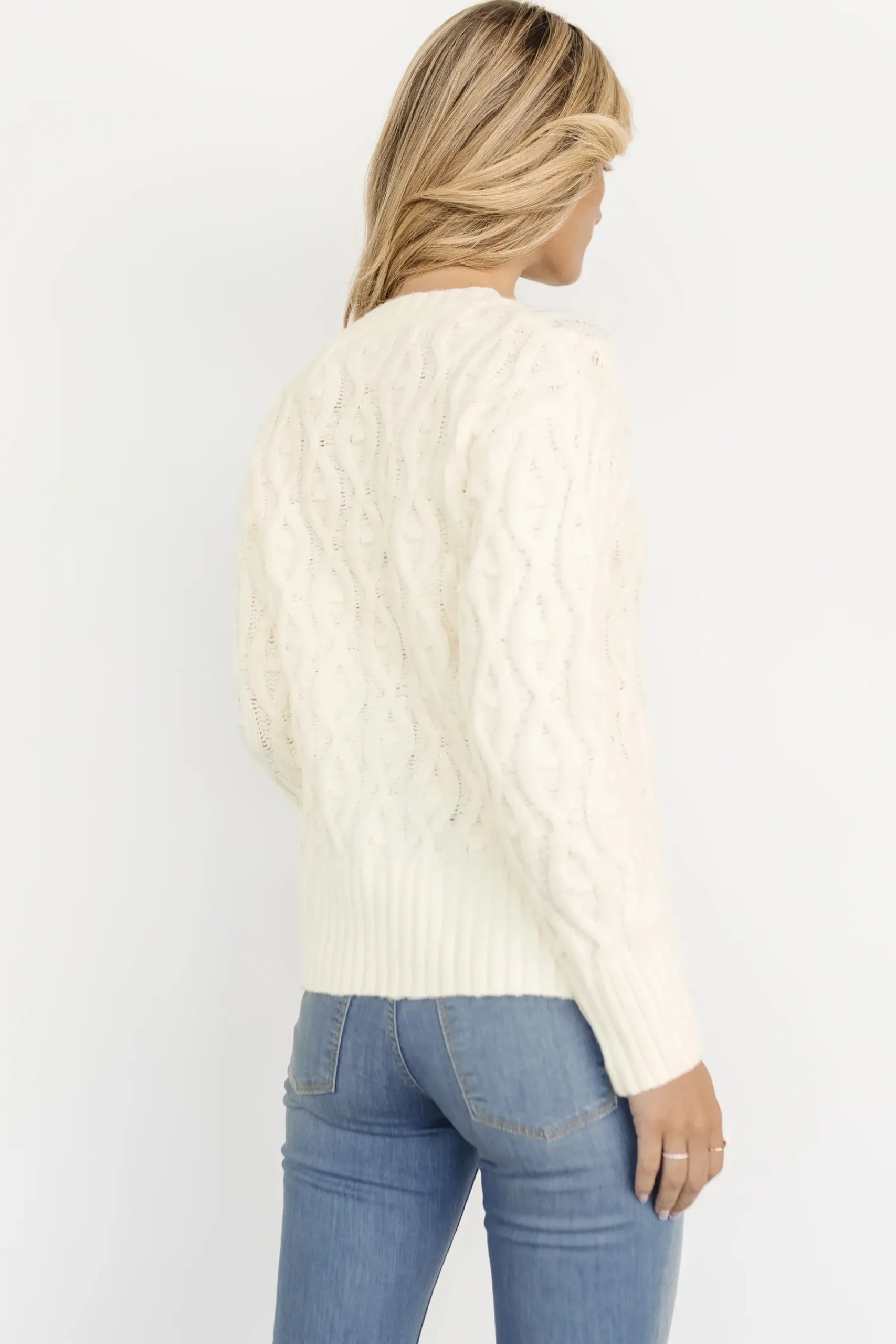 Fashion Baltic Born Avoriaz Cable Knit Sweater | Ivory