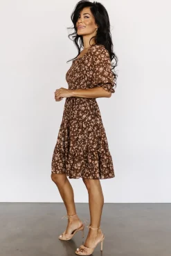 Best Baltic Born Azlyn Smocked Short Dress | Copper Floral