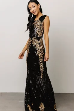 Fashion Baltic Born Azura Gown | Black and Gold
