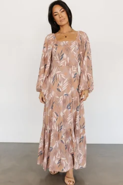 Best Baltic Born Barbara Maxi Dress | Dusty Mauve Print
