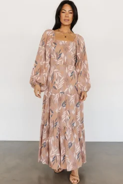 Best Baltic Born Barbara Maxi Dress | Dusty Mauve Print