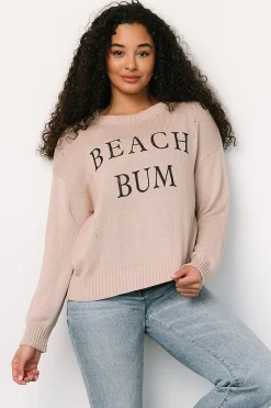 New Baltic Born Beach Bum Knit Sweater Top | Sand