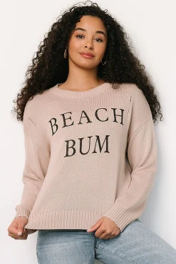 New Baltic Born Beach Bum Knit Sweater Top | Sand