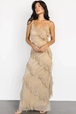Outlet Baltic Born Belisama Ruffle Gown | Gold