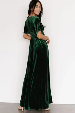 Online Baltic Born Berenice Velvet Maxi Dress | Emerald