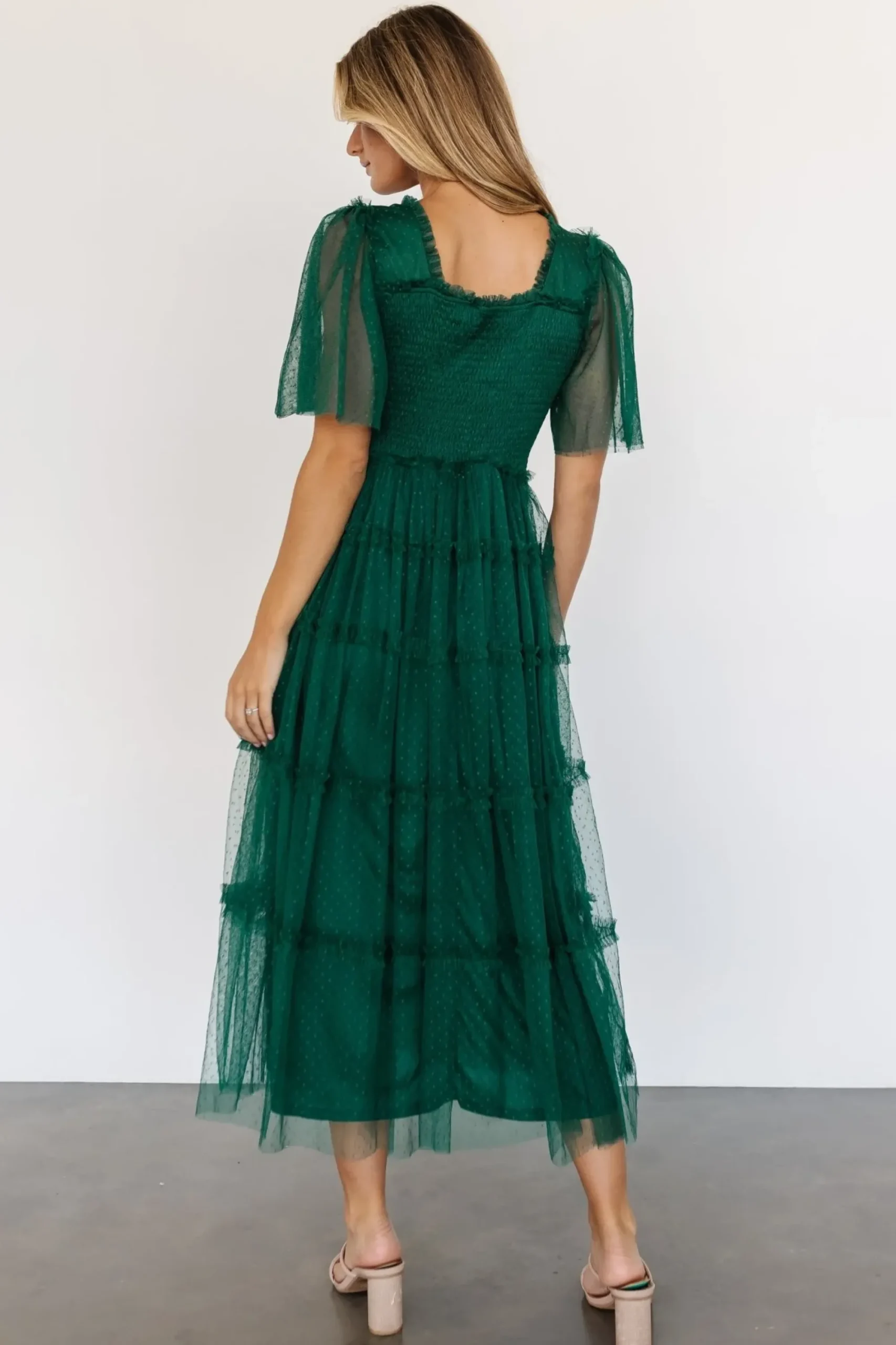 Discount Baltic Born Bexley Tulle Dress | Dark Green