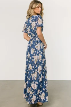Fashion Baltic Born Birdie Maxi Dress | Blue + Blush Floral